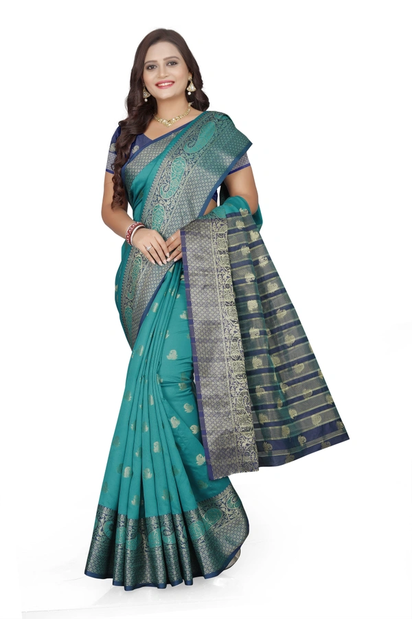 Banarasi-Makkai-Green - Free, Green