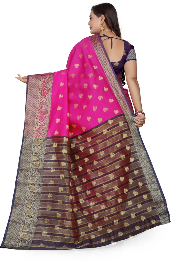 Banarasi-Makkai-Pink - Free, Pink