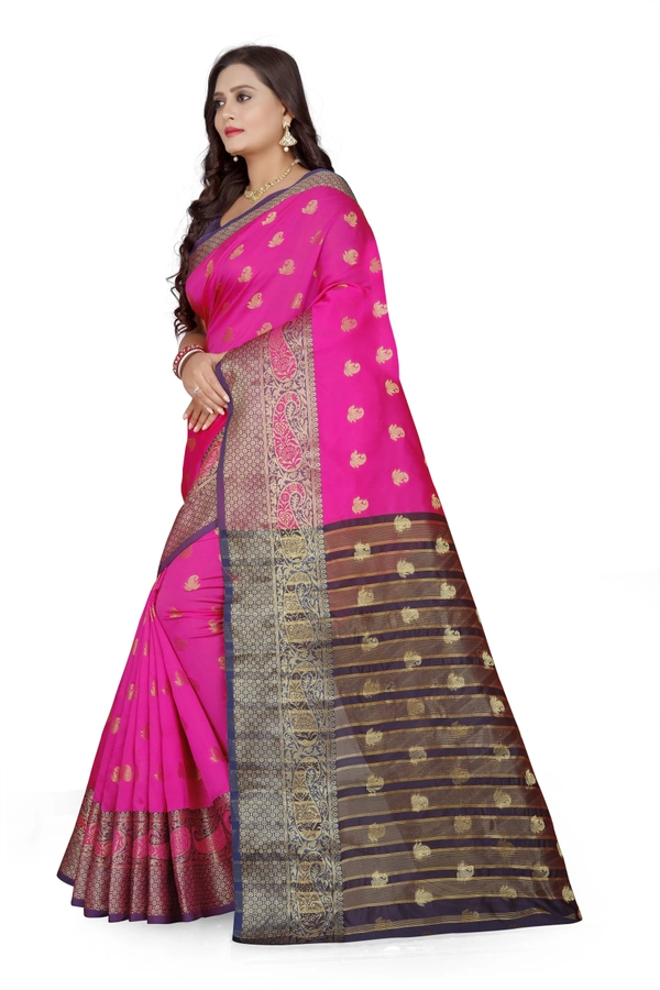 Banarasi-Makkai-Pink - Free, Pink