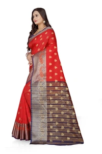 Banarasi-Makkai-Red - Free, Red