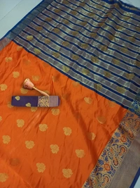 Banarasi-Newpeacock-Orange - Free, Orange