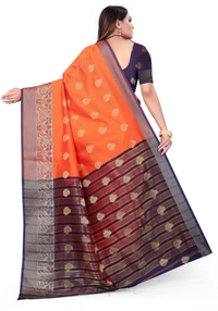 Banarasi-Newpeacock-Orange - Free, Orange