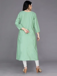 CottonKurti-Green - L, Light Green