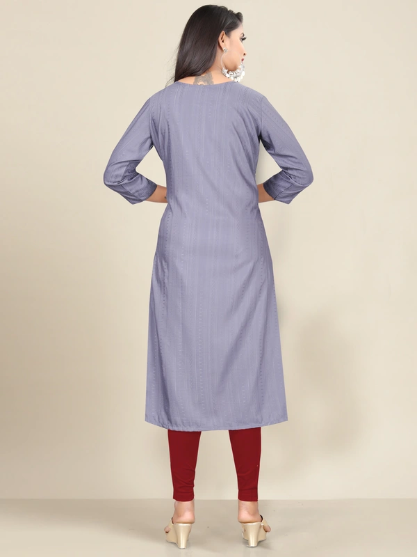CottonKurti-Grey - XL, Grey