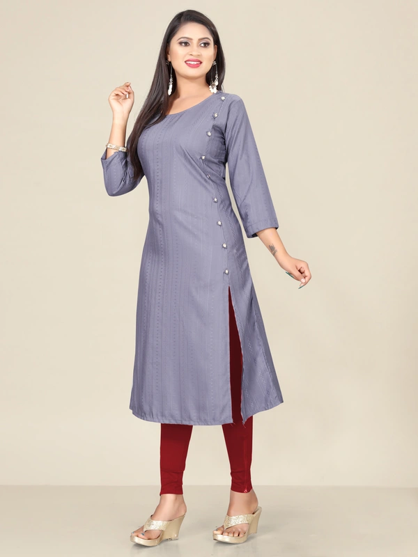 CottonKurti-Grey - XL, Grey