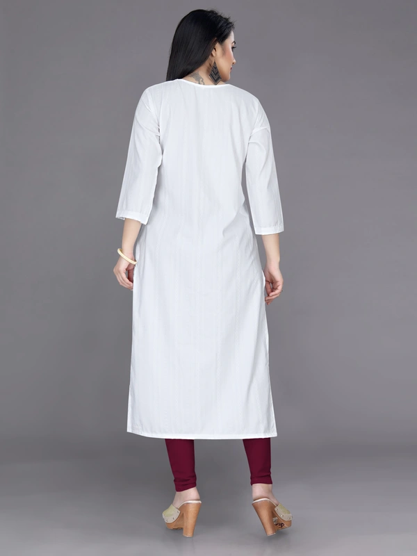 CottonKurti-White - XXL, White