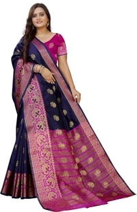 Jv-Flower-Navyblue - Free, Dark Blue::Pink