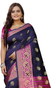 Jv-Flower-Navyblue - Free, Dark Blue::Pink