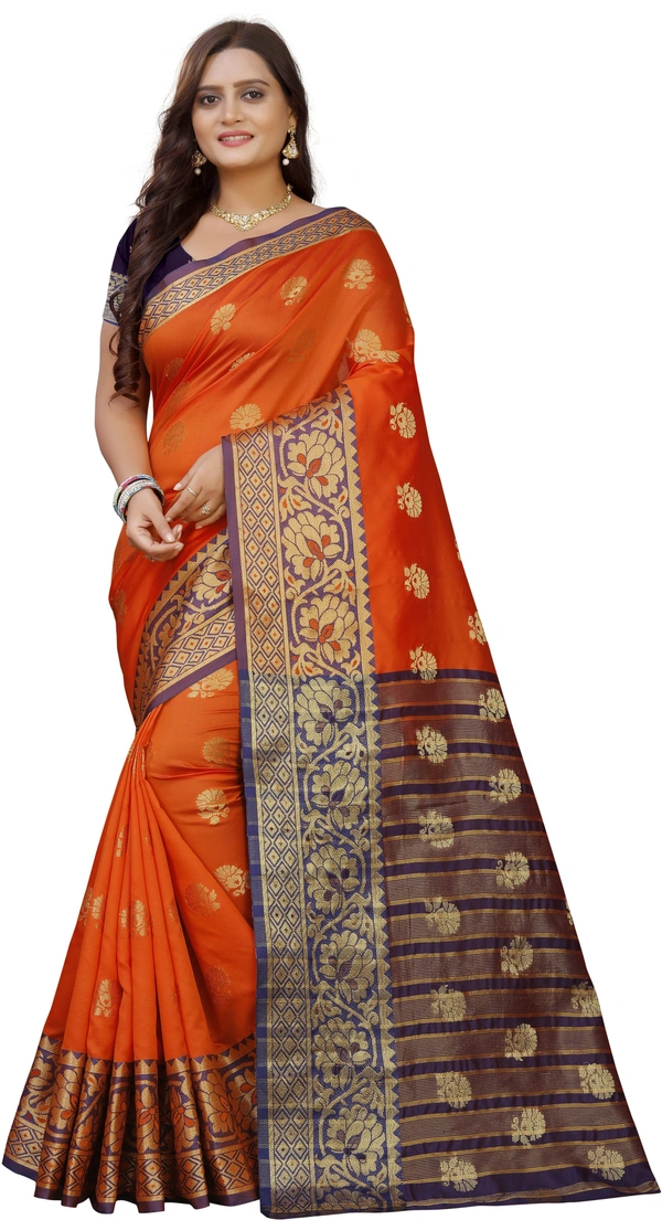 Jv-Flower-Orange - Free, Gold::Orange