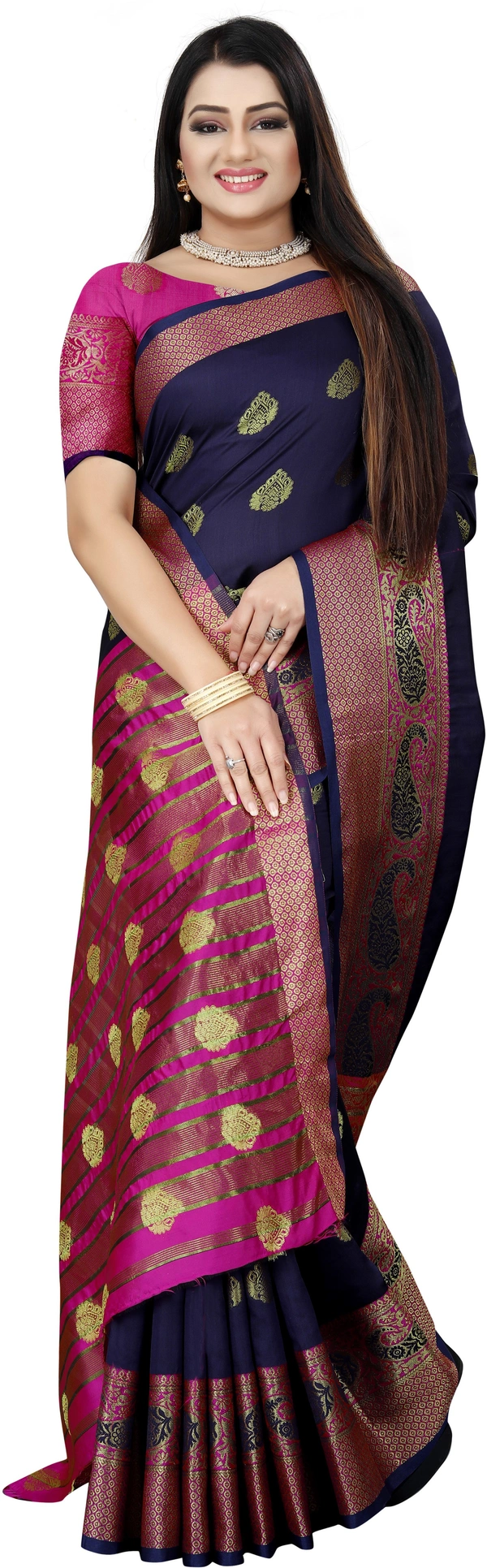 Jv-Pan-Navyblue - Free, Dark Blue::Pink