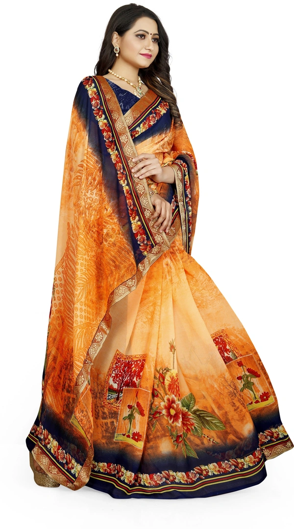 Printed-03-Orange - Free, Blue::Orange