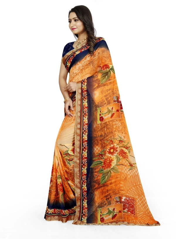 Printed-03-Orange - Free, Blue::Orange