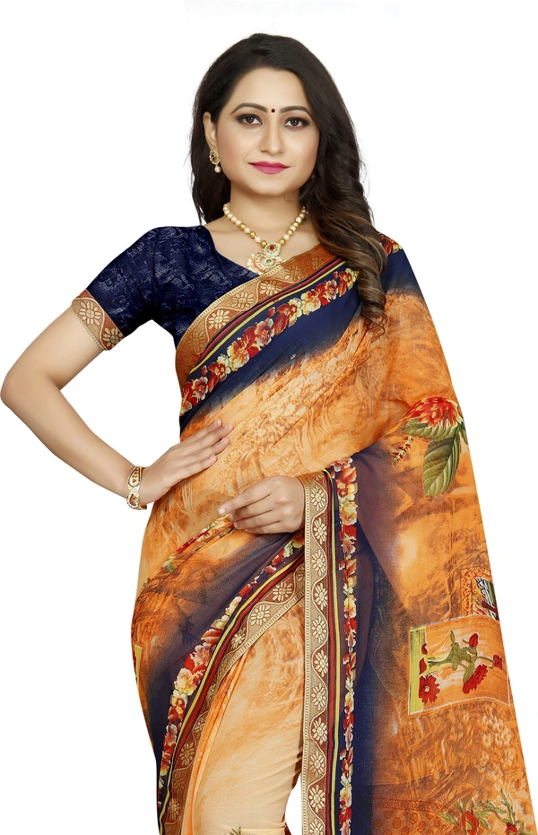 Printed-03-Orange - Free, Blue::Orange