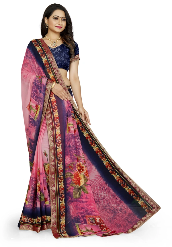 Printed-03-Pink - Free, Blue::Pink