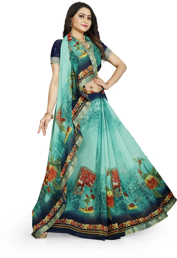 Printed-03-Skyblue - Free, Light Blue