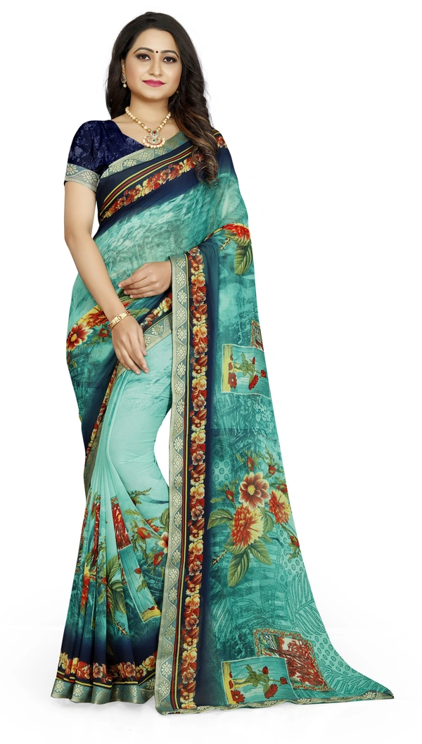 Printed-03-Skyblue - Free, Light Blue