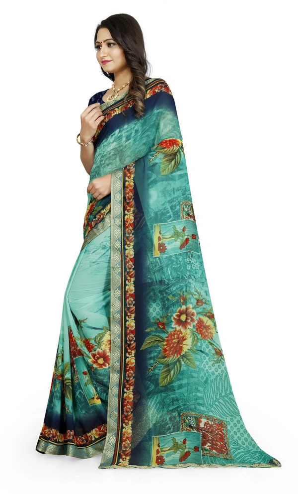 Printed-03-Skyblue - Free, Light Blue