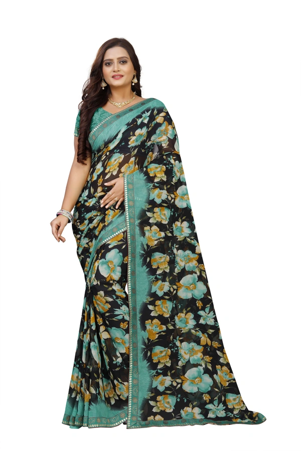 Printed-04-Blue - Free, Blue::Black