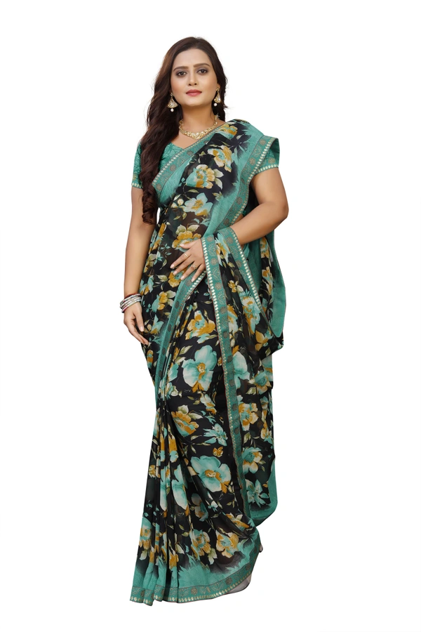 Printed-04-Blue - Free, Blue::Black