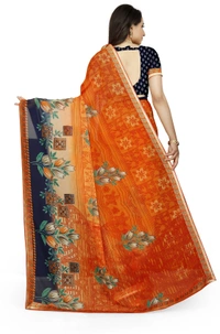 Printed-05-Orange - Free, Blue::Orange