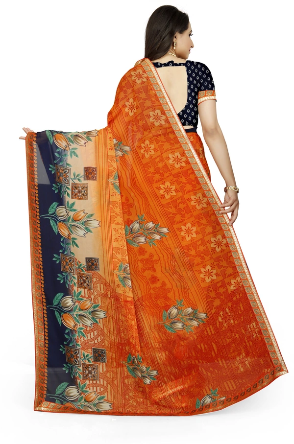 Printed-05-Orange - Free, Blue::Orange