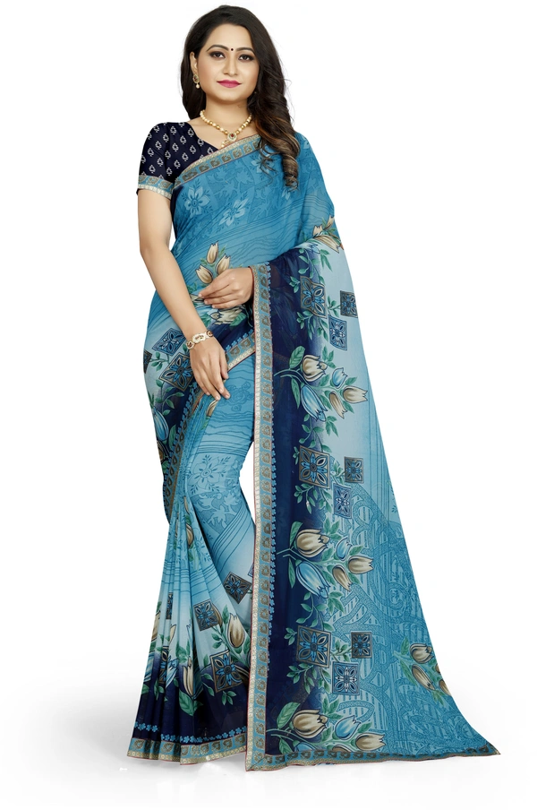 Printed-05-Skyblue - Free, Light Blue