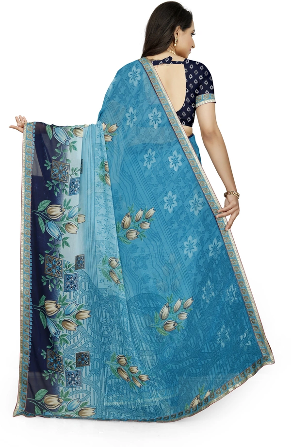 Printed-05-Skyblue - Free, Light Blue