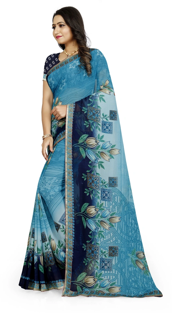 Printed-05-Skyblue - Free, Light Blue