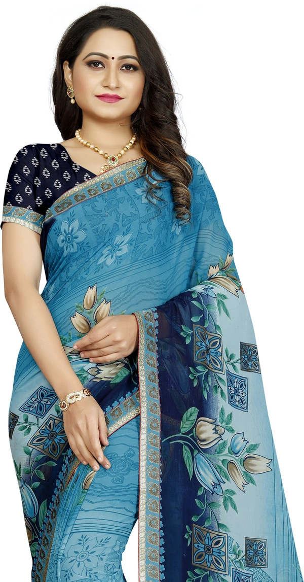 Printed-05-Skyblue - Free, Light Blue
