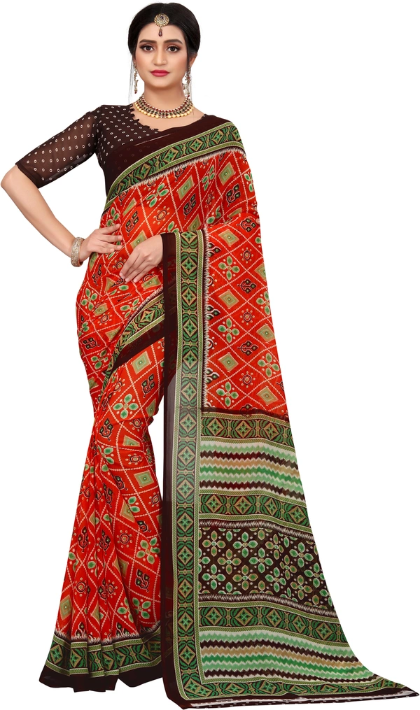 Printed-08-Maroon - Free, Red