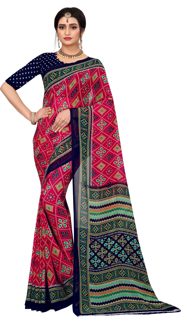 Printed-08-Rani - Free, Pink