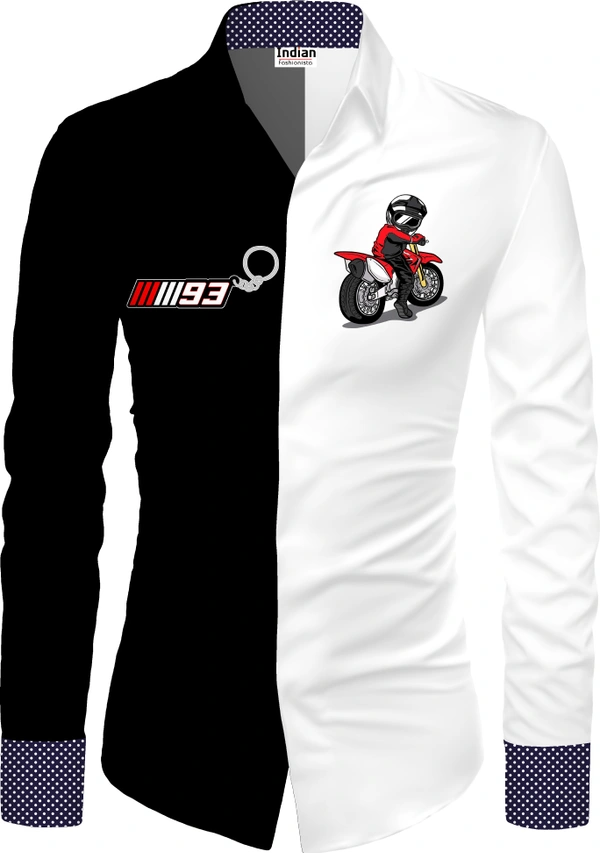 Shirt Bike White::Black