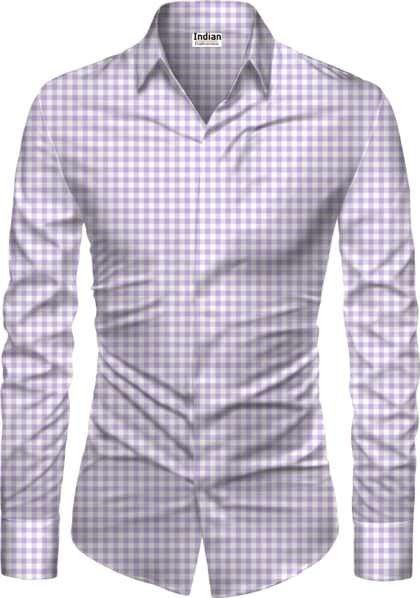 Shirt Chex Purple