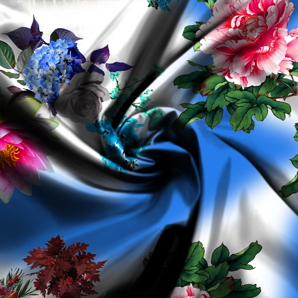 Shirt Flower Treeblue Blue