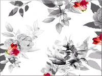 Shirt Redblack Flower