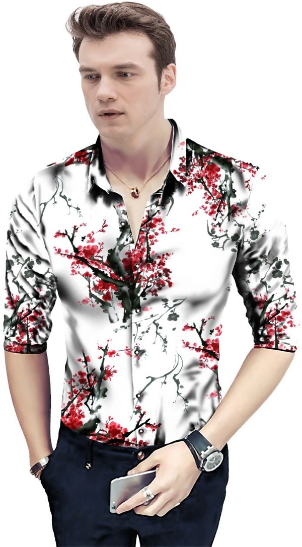 Shirt Rosewell Red::White