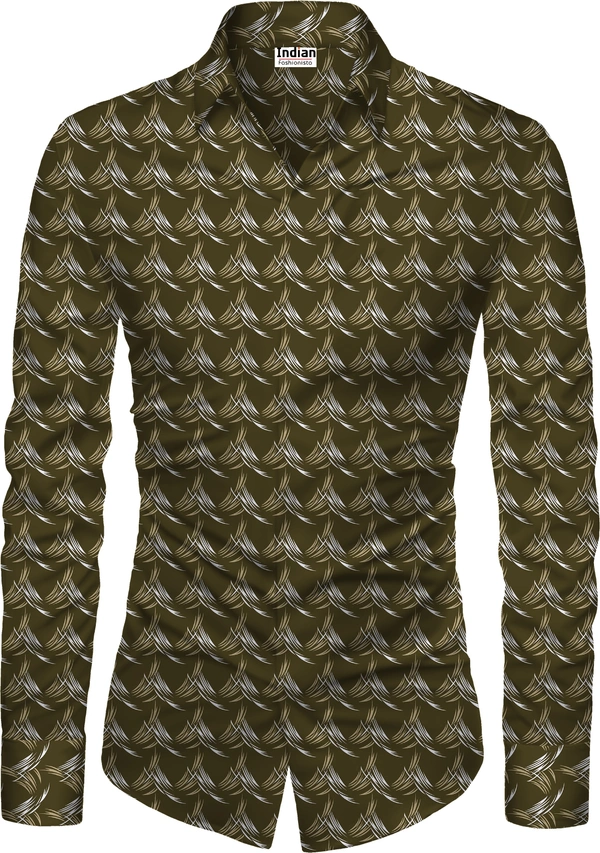 Stichshirt Grass Brown - S