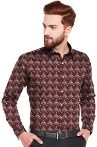 Stichshirt Grass Maroon - M
