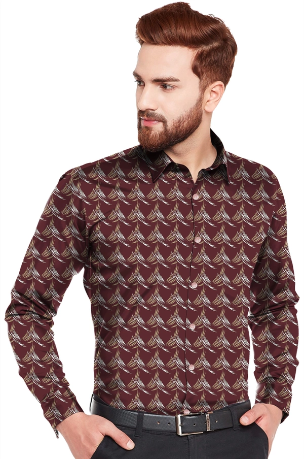 Stichshirt Grass Maroon - M