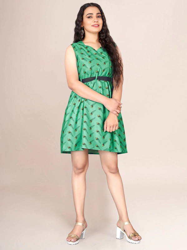 Tops Peach - L, Dark Green