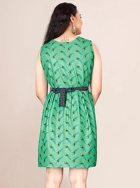 Tops Peach - L, Dark Green
