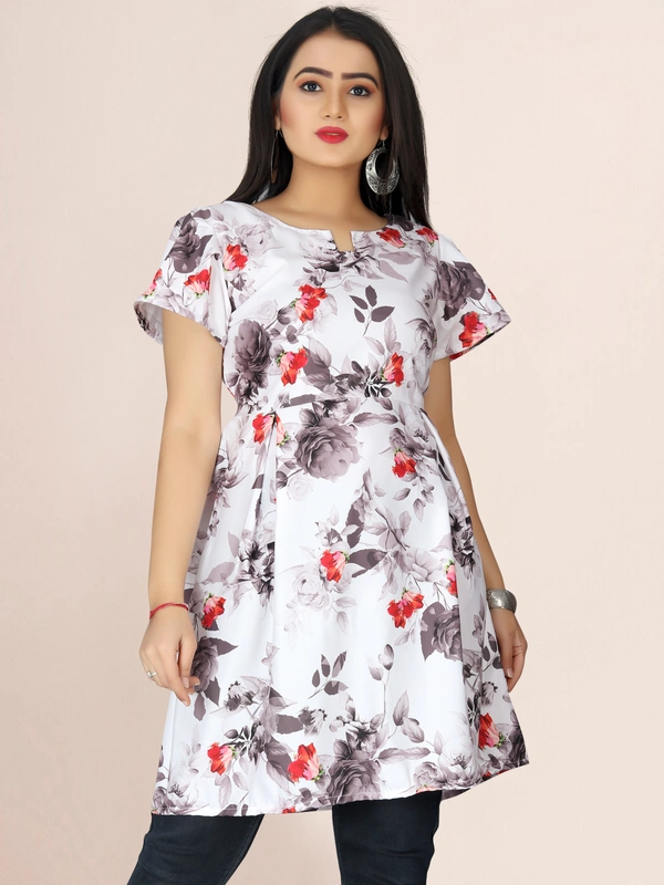 Tops Redblackflower - M, Multicolor