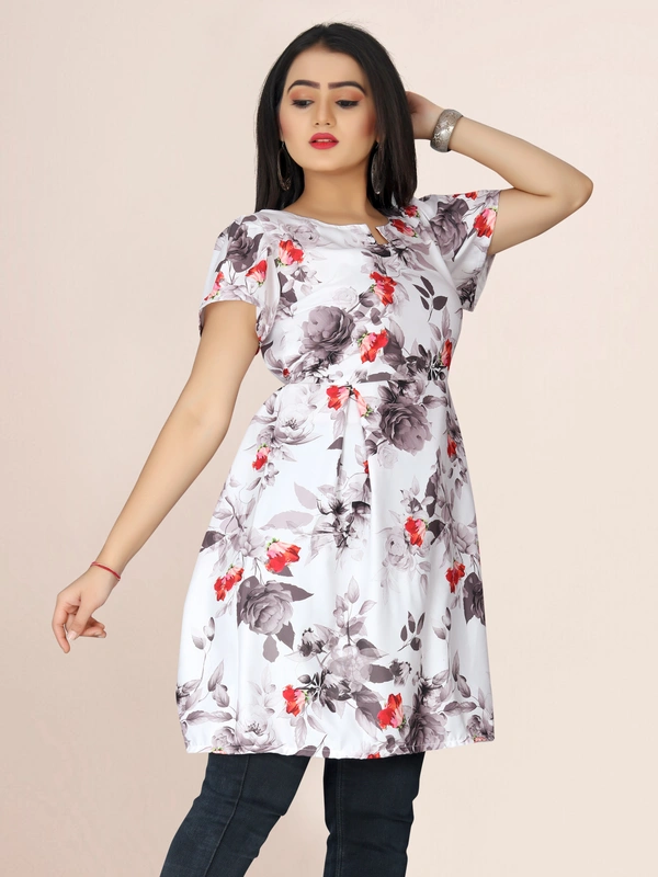 Tops Redblackflower - M, Multicolor