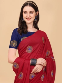 Vichitra-Red - Free, Red