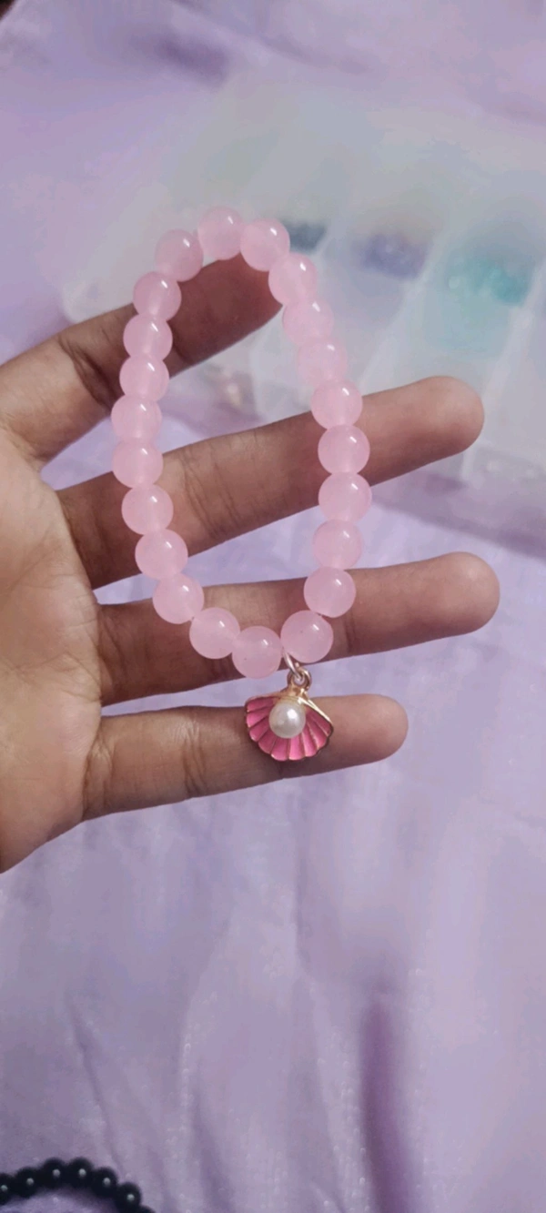 Jelly And Crackle Beads Bracelet - 006