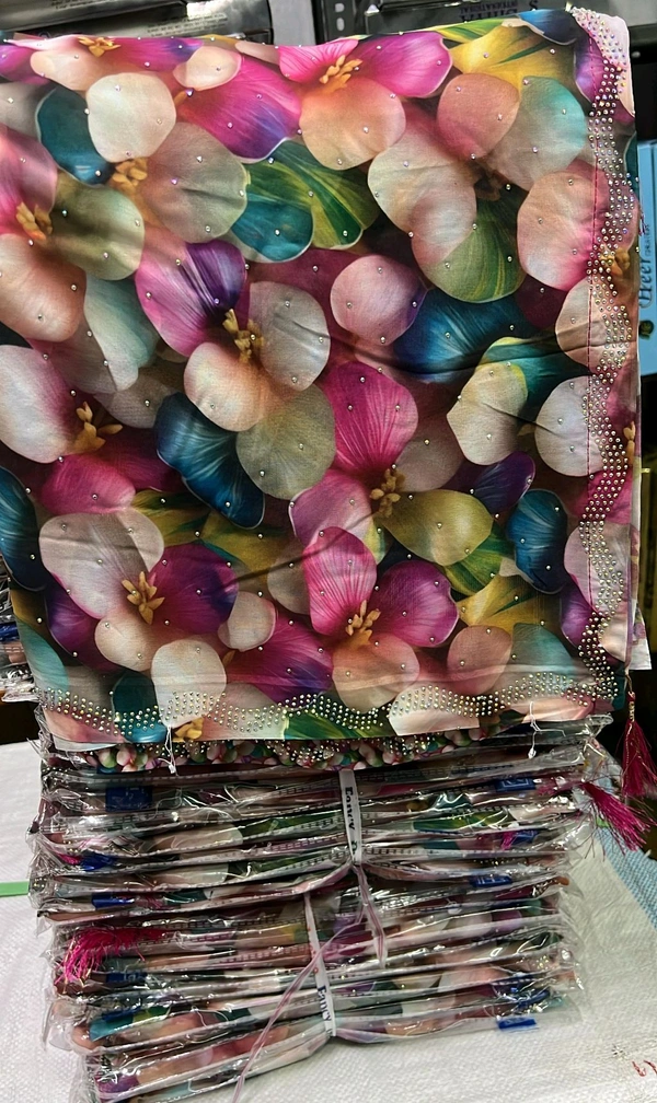 Simple Stone Work Sarees - 002