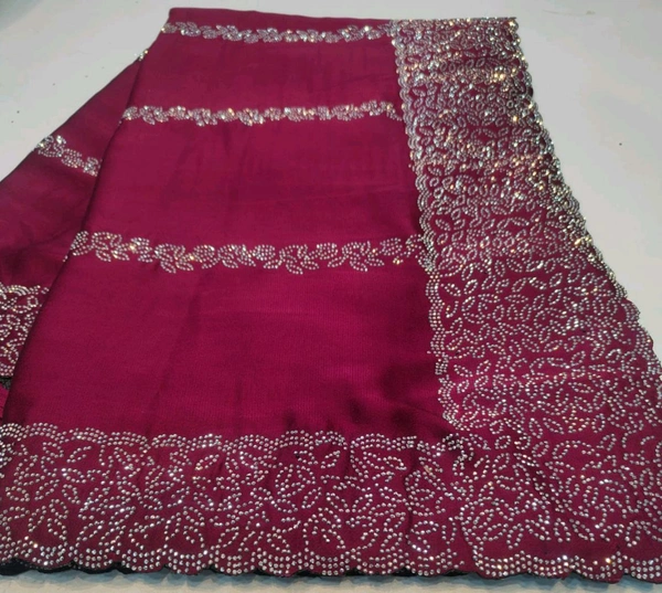 Heavy Stone Work Saree - 001Click Here For More Designs