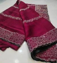 Heavy Stone Work Saree - 001Click Here For More Designs