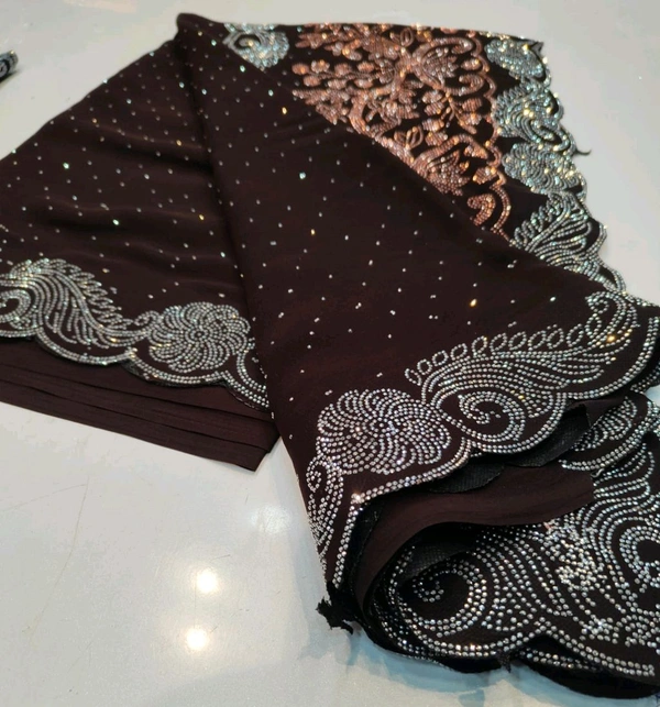 Heavy Stone Work Saree - 002
