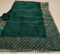 Simple Stone Work Sarees - 005